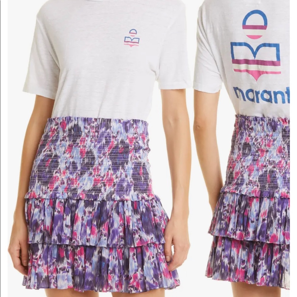 Isabel Marant Étoile Short Sleeve Zewel Crew Neck Graphic T-shirt XS NWT